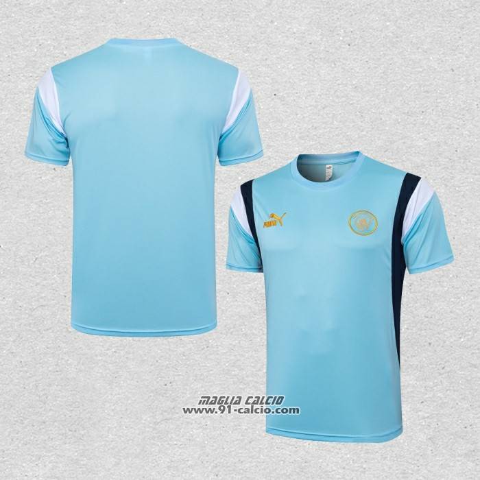 Maglia Allenamento Manchester City 2023-2024 Blu